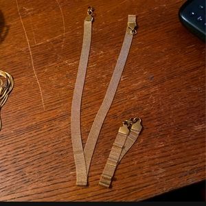 Gold Plated Mesh Necklace And Bracelet Combo